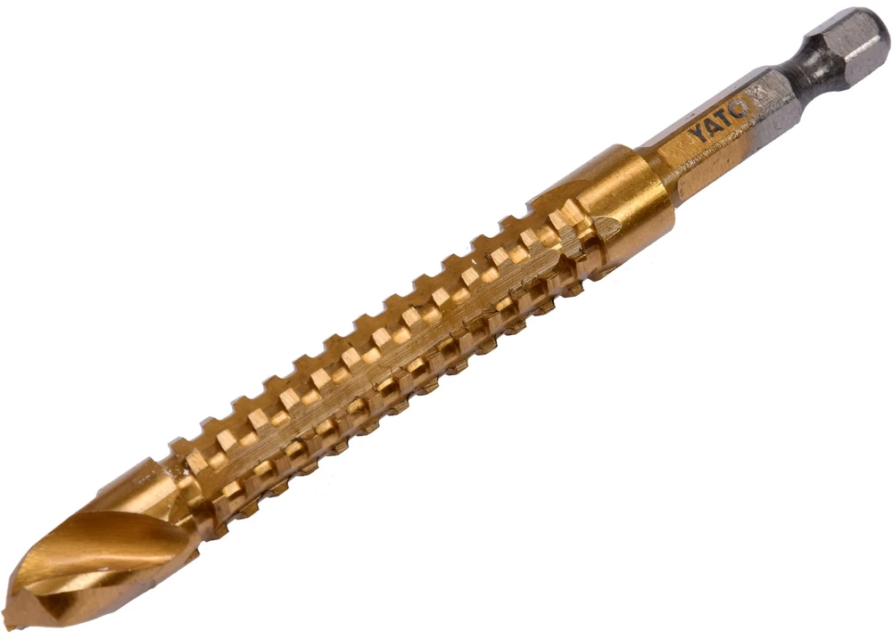 Grąžtas Yato FREZAVIMAS METALUI 10.0MM HSS-TIN HEX