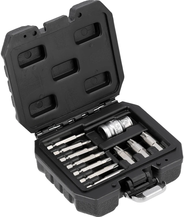 Toya Sa Poland Antgalių rinkinys | sugadintiems T-Star (Torx) su skyle | 11 vnt. (YT-04582)