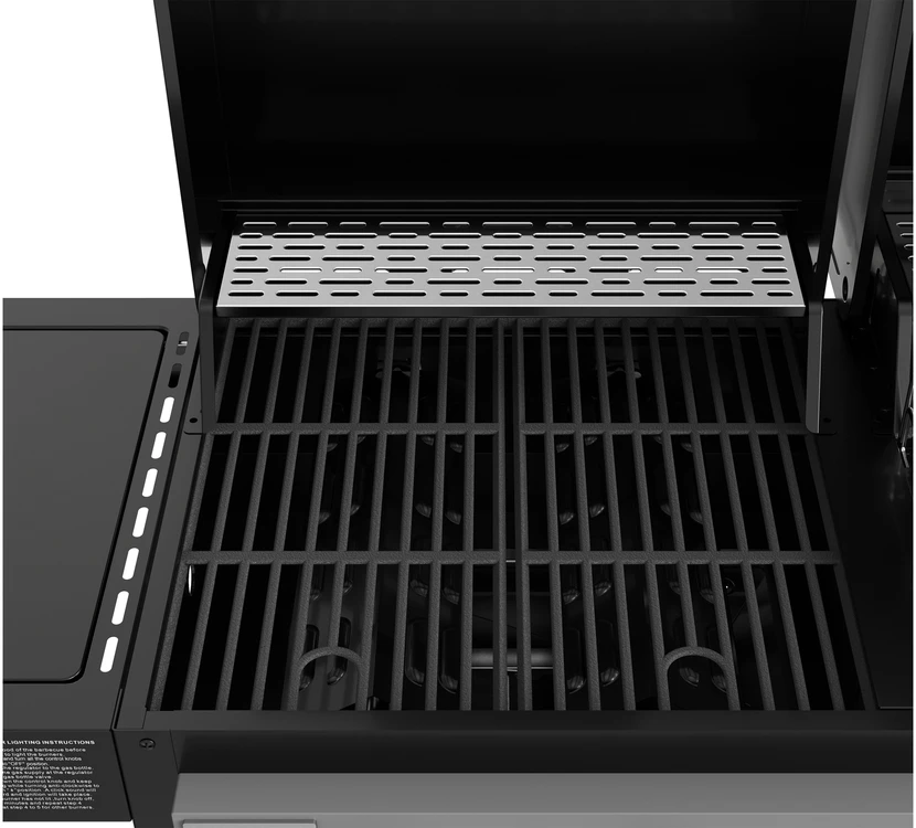 Gas- und Holzkohlegrill mit Smoker Yato YG-20038 juodas