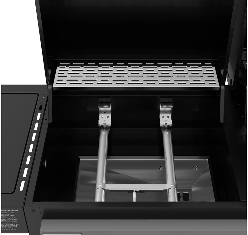 Gas- und Holzkohlegrill mit Smoker Yato YG-20038 juodas