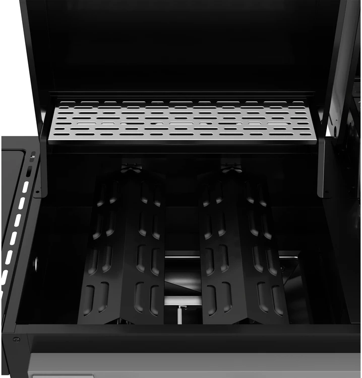 Gas- und Holzkohlegrill mit Smoker Yato YG-20038 juodas