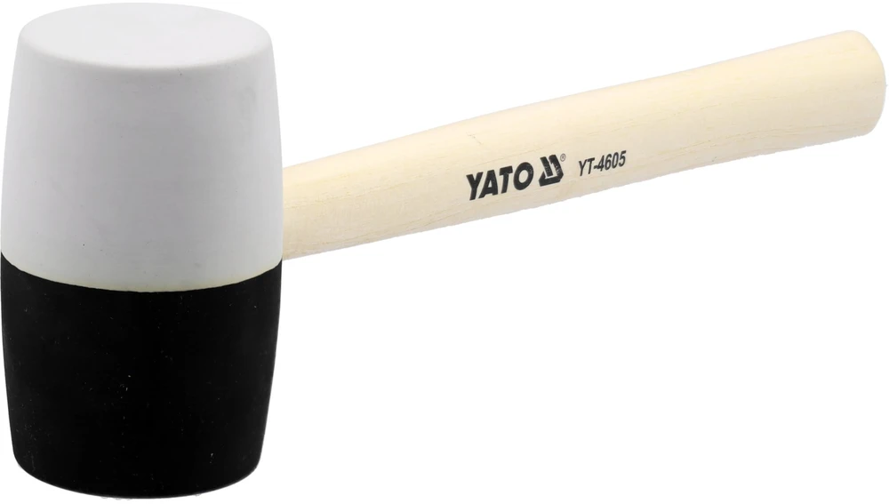 YATO GUMINIS PLAKTUKAS FI72mm, MEDINĖ RANKENA 4605