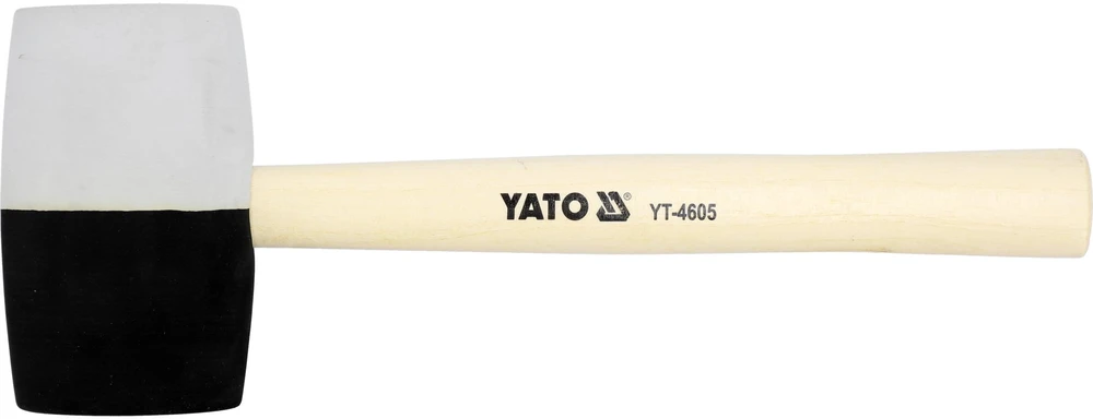 YATO GUMINIS PLAKTUKAS FI72mm, MEDINĖ RANKENA 4605
