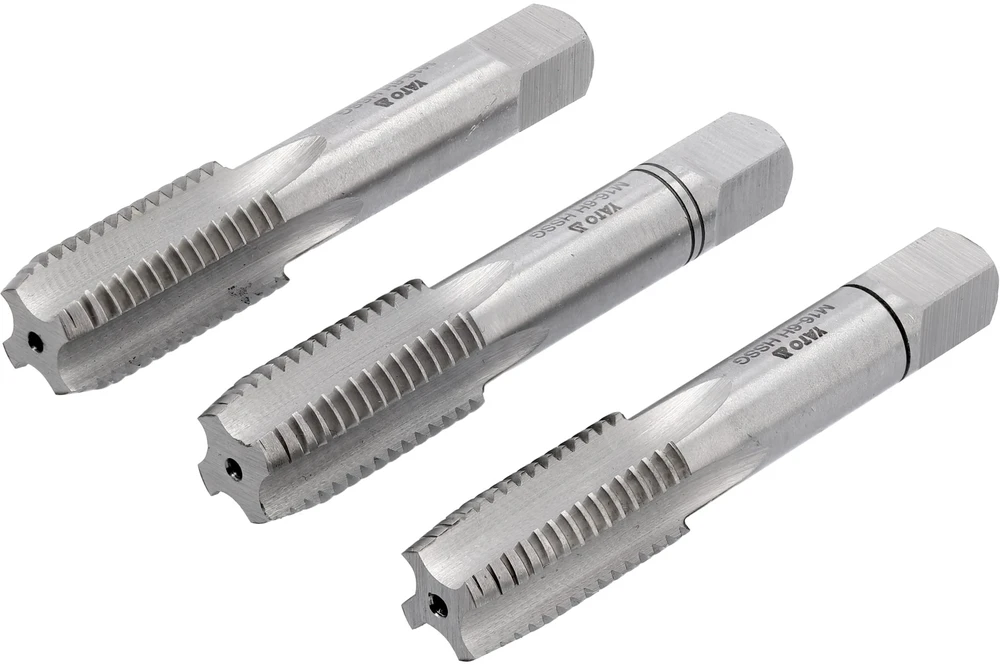 Yato Rankinių sriegiklių rinkinys HSS M2, M16, 3 vnt., metrinis sriegiklių rinkinys