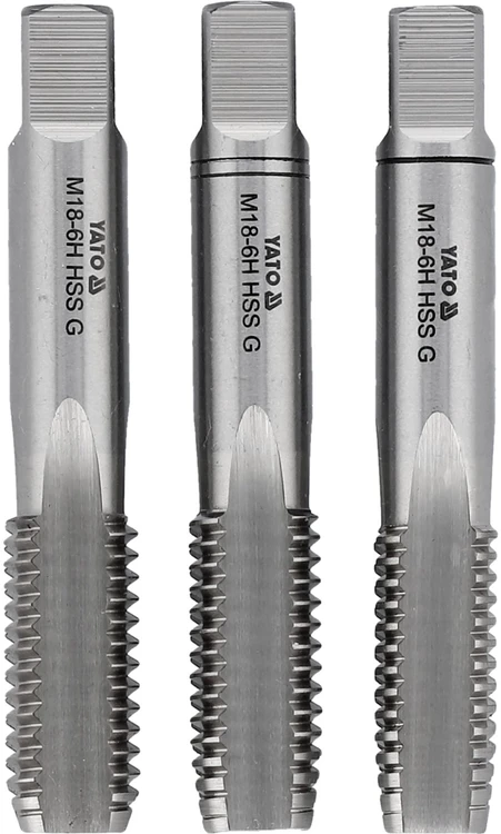 Yato Toya Sa Poland Sriegikliai 3vnt.M18x2,5, HSS/M2 (YT-2942)