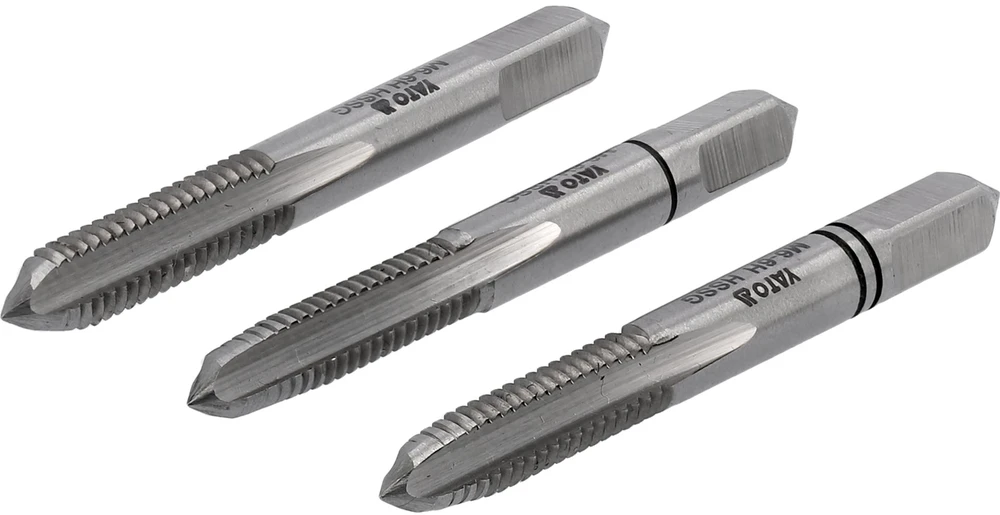 YATO Sriegiklis RĘCZNY M6 x 1,0 kpl. 3 vnt.. HSS M2 2933
