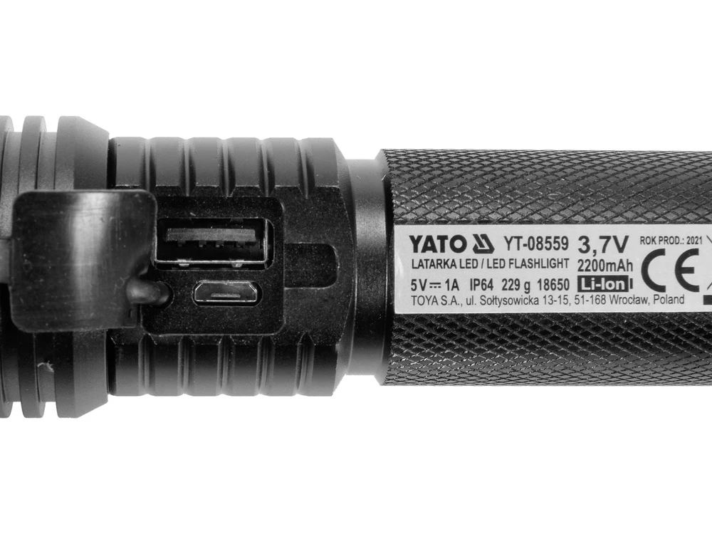 Akumuliatorinis prožektorius Yato YT-08559; 3,7 V; 2,2 Ah akum.