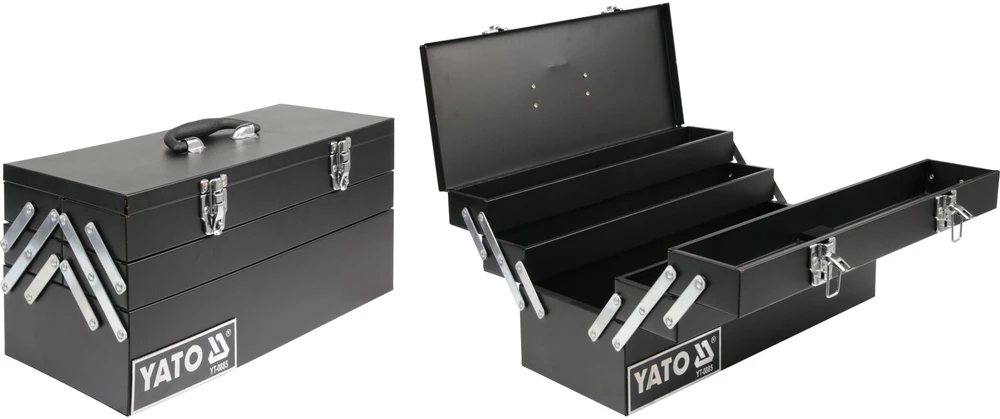 YATO Plieninė įrankių dėžė 460 x 200 x 225 mm