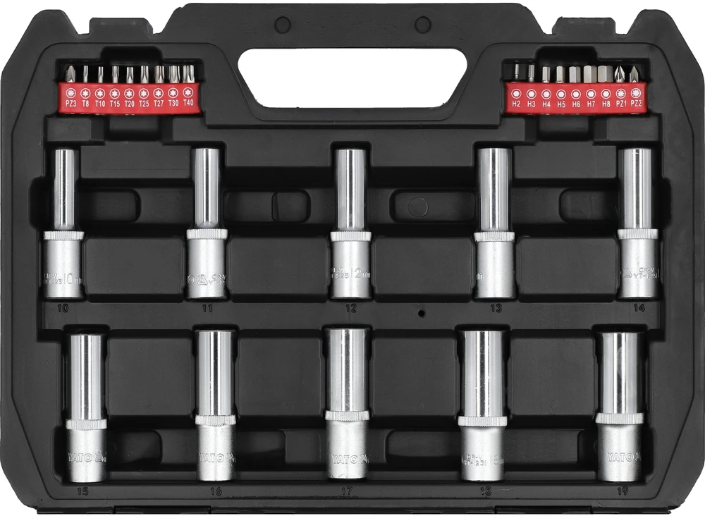 YATO Rinkinys KLUCZY 60el 1/2" / 1/4"