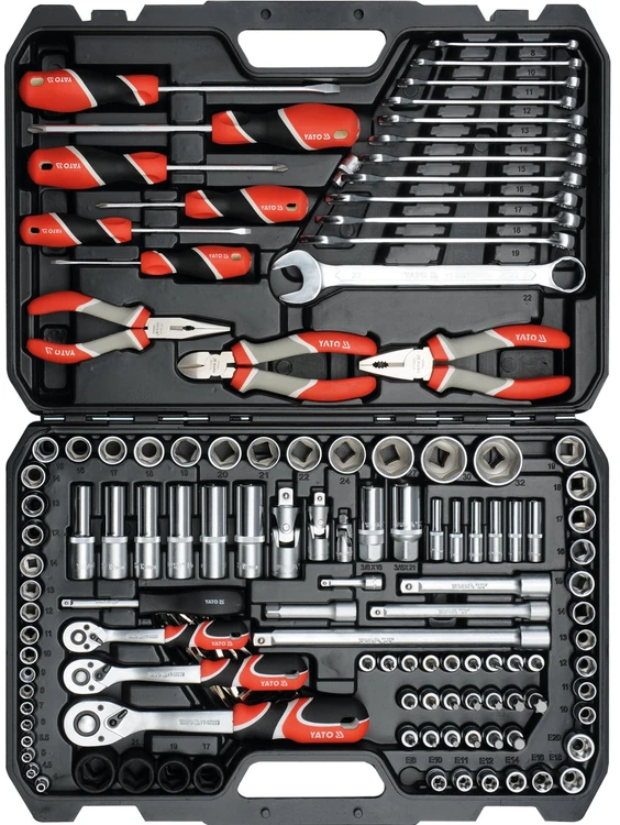YATO Rinkinys NARZĘDZI 129 vnt. 1/2" / 3/8" / 1/4" XXL 38881