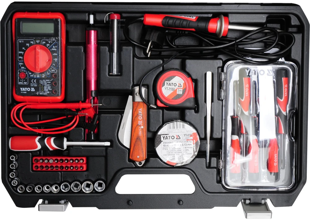 Yato įrankių rinkinys elektrikui YT-39009 68 vnt