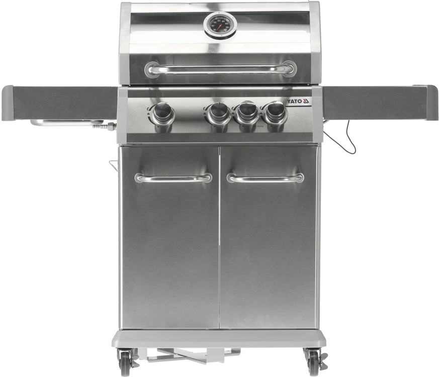 YATO DUJINĖS GRILLĖS 3+1 NERŪDIJANČIOJO PLIENO 11,5KW / STIKLAS