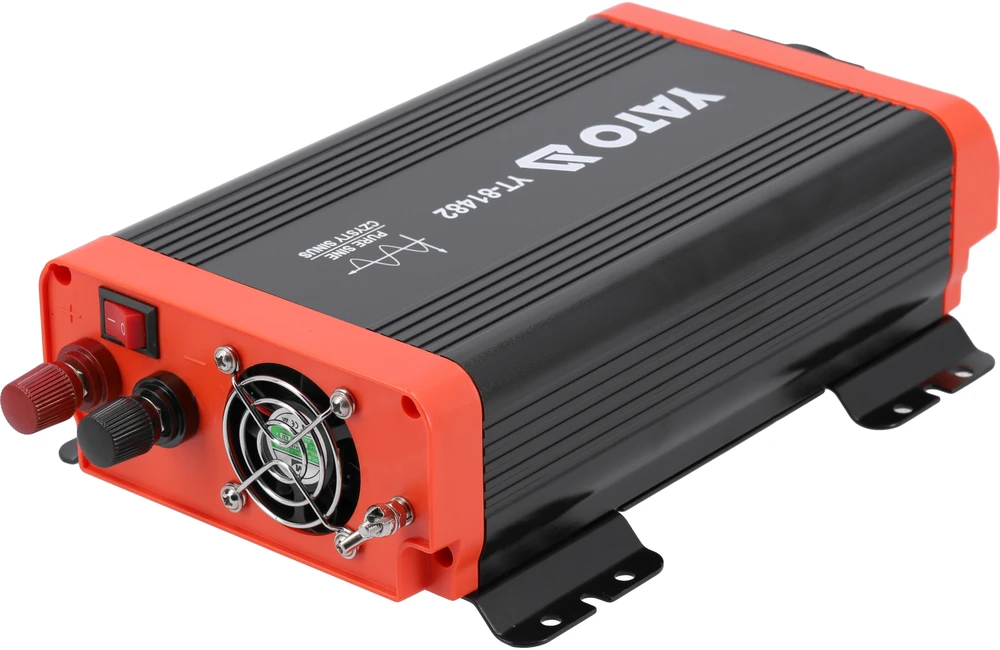Įtampos keitiklis Yato YT-81482; 12 V DC -> 230 V AC; 600 W