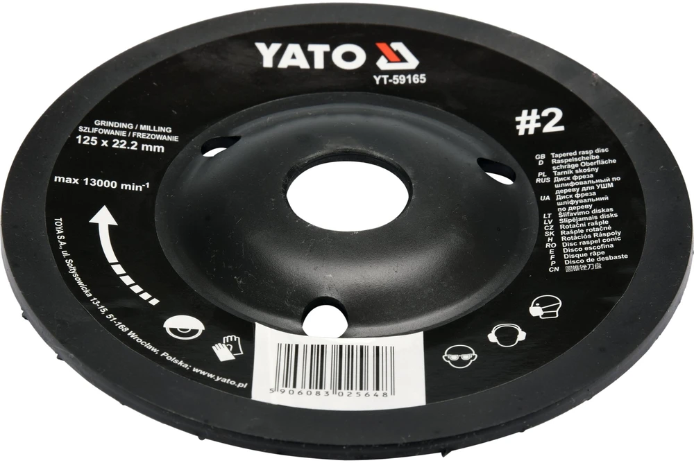 Yato Toya Sa Poland Diskas/freza medžiui 125mm, No2 (YT-59165)