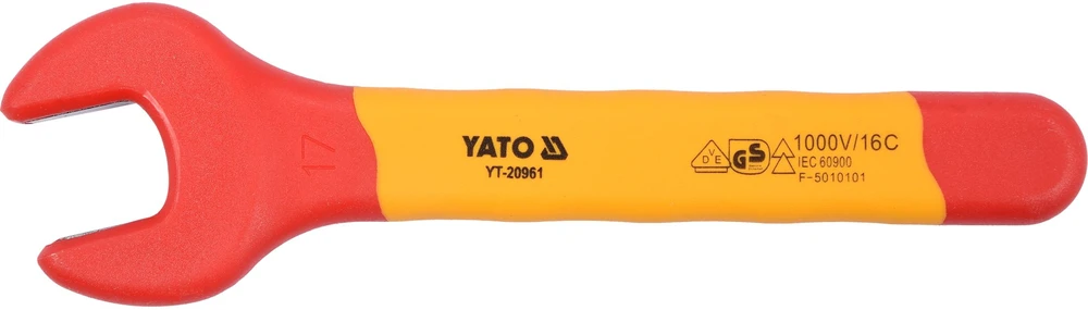 Yato Toya Sa Poland Izoliuotas veržliaraktis elektrikui atviru galu 17mm VDE (YT-20961)