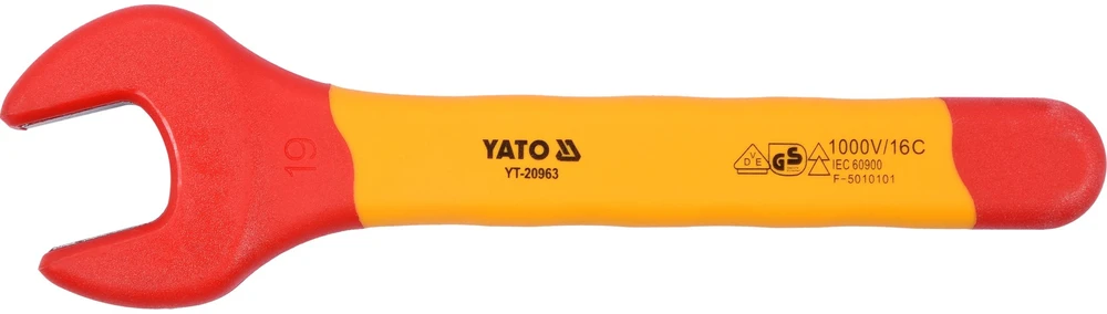 Yato Toya Sa Poland Izoliuotas veržliaraktis elektrikui atviru galu 19mm VDE (YT-20963)