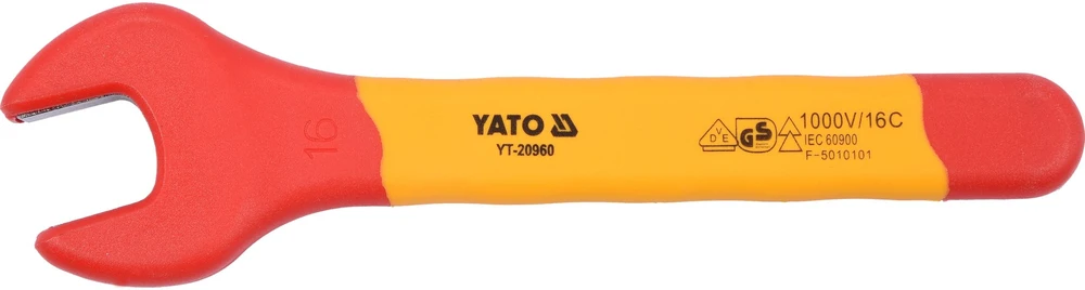 Yato Toya Sa Poland Izoliuotas veržliaraktis elektrikui atviru galu 16mm VDE (YT-20960)