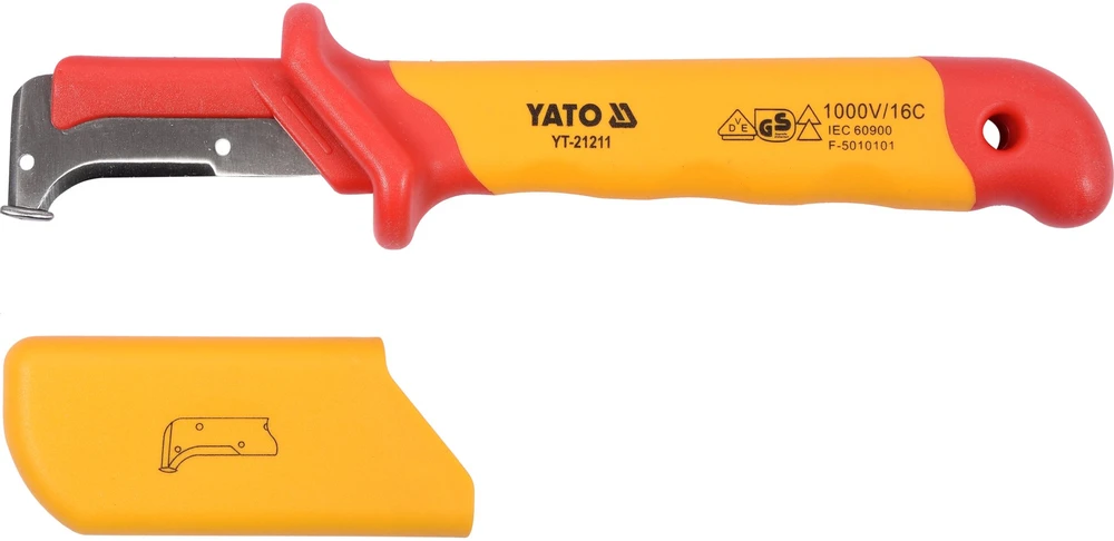 Yato izoliuotas peilis elektrikams VDE 38x155mm YT-21211