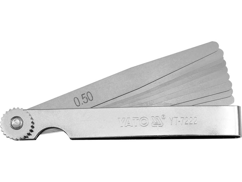 YATO SZCZELINOMIERZ 100mm 10 LISTKÓW 0.05-0.5mm 7222