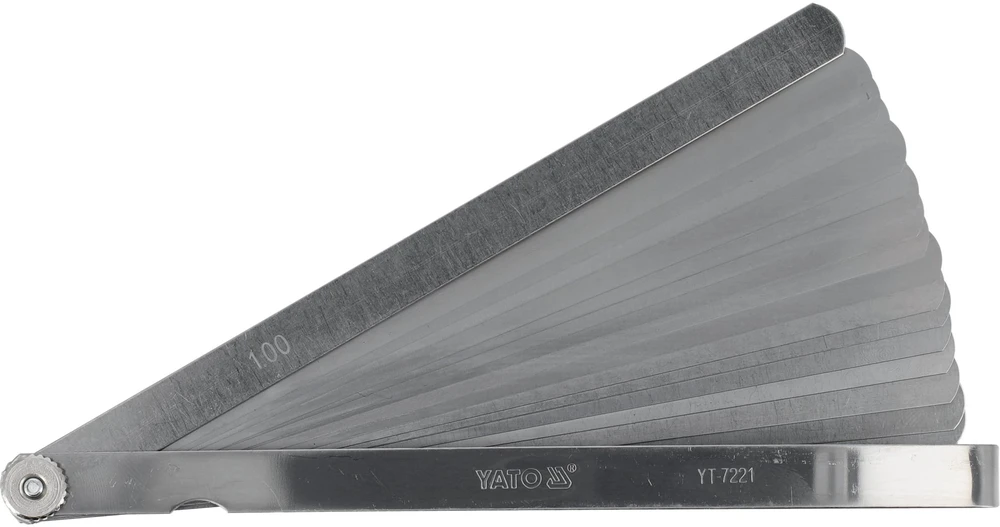 YATO SZCZELINOMIERZ 200mm 17 LISTKÓW 0.02-1.0mm 7221