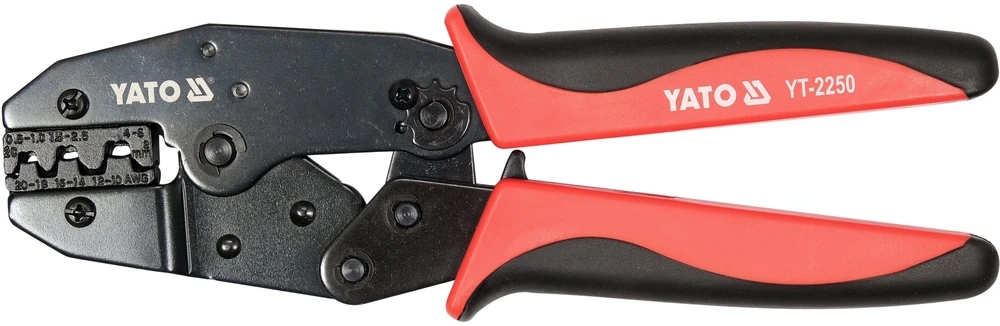 Antgalių presavimo replės Yato YT-2250; 0,5-6,0 mm²; 220 mm