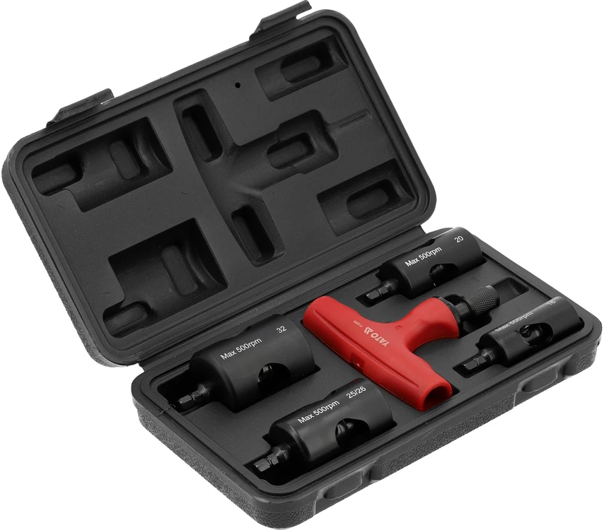 Toya Sa Poland Vamzdžių kalibravimo ir briaunų nuėmimo rinkinys PEX | 16–32 mm | 5 vnt (YT-22370)