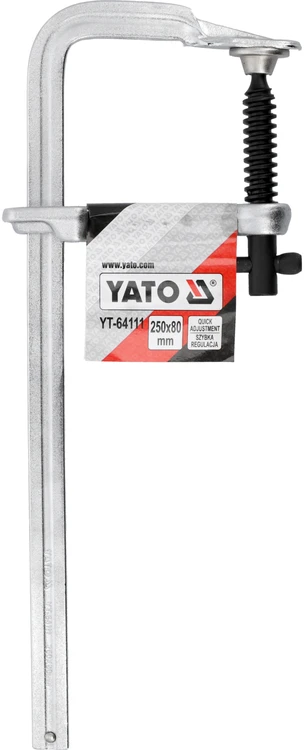Yato KALSTYTAS DAILIŲ spaustukas 250 X 80 MM