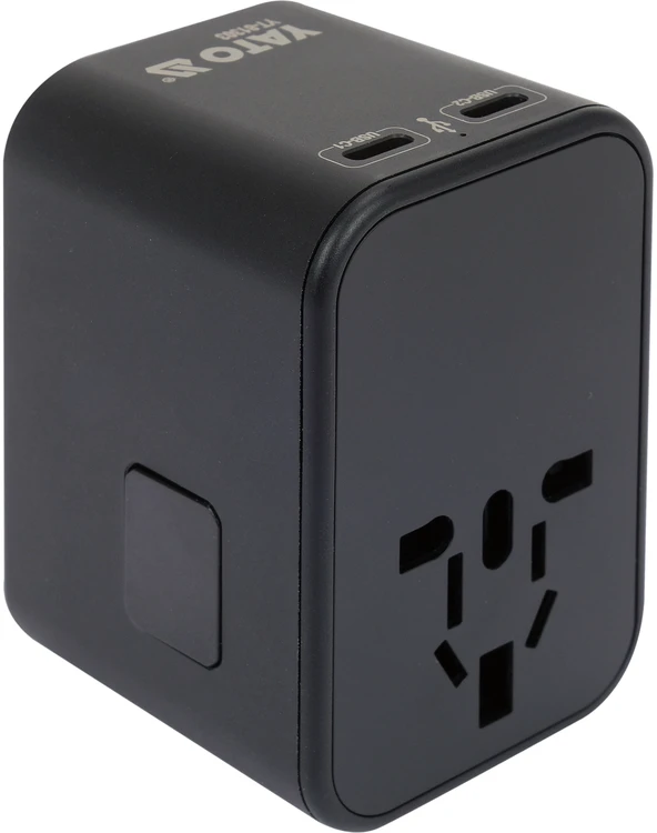 YATO UNIVERSALUS TRAVEL ADAPTER USB / USB-C 65W