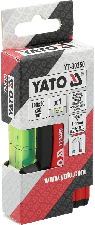 Toya Sa Poland Kišeninis aliuminio gulsčiukas | 100 mm | magnetinis (YT-30350)