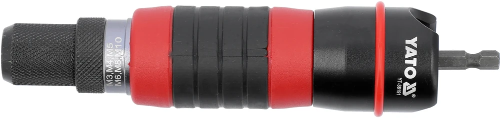 Yato Toya Sa Poland Priedas į grąžtą / srieginis kniediklis | M3, M4, M5, M6, M8, M10 (YT-36191)