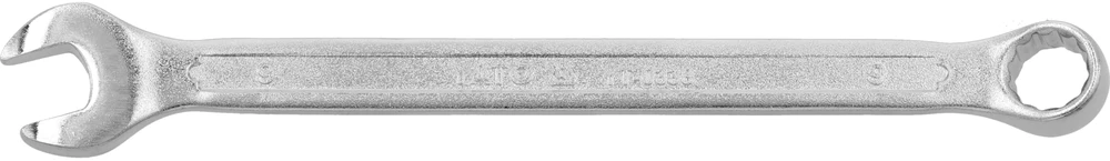 YATO KLUCZ PŁASKO-OCZKOWY 9mm, Z POLEROWANĄ GŁÓWKĄ 0338