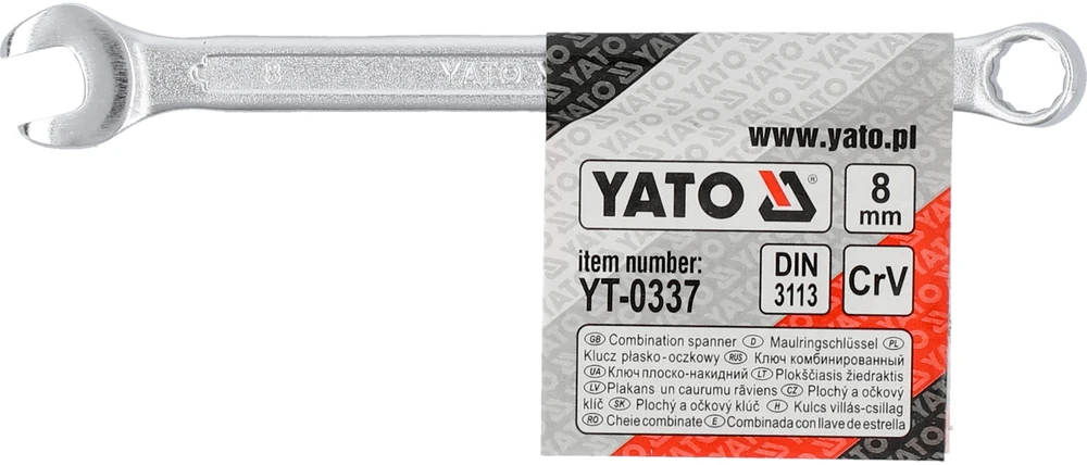 YATO VERŽLIARAKTIS KOMBINUOTAS SATININIS 8mm