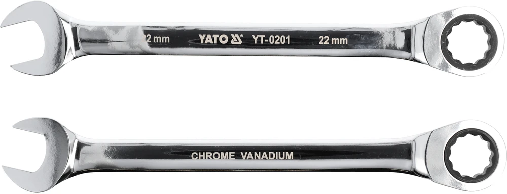 YATO KLUCZ PŁASKO-OCZKOWY Z GRZECHOTKĄ 22mm 0201