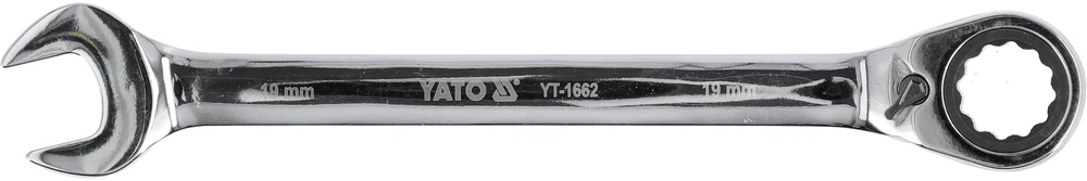 YATO KLUCZ PŁASKO-OCZKOWY Z GRZECHOTKĄ 19mm 1662