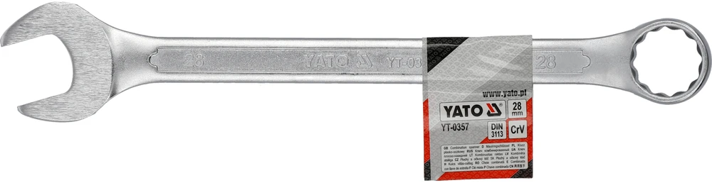 Yato KOMBINUOTASIS VERŽTAKLIS SU poliruota galvute 28 MM