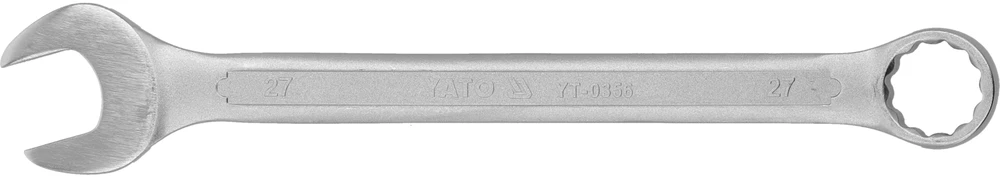 YATO KLUCZ PŁASKO-OCZKOWY 27mm, Z POLEROWANĄ GŁÓWKĄ 0356