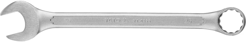 YATO KLUCZ PŁASKO-OCZKOWY 26mm, Z POLEROWANĄ GŁÓWKĄ 0355