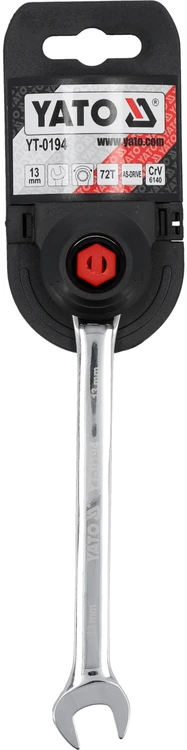 Toya Sa Poland YATO KLUCZ PŁASKO-OCZKOWY Z GRZECHOTKĄ 13 mm /B 0194