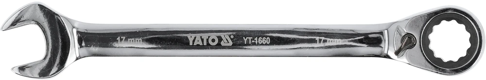YATO KLUCZ PŁASKO-OCZKOWY Z GRZECHOTKĄ 17mm 1660