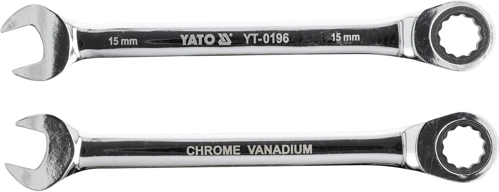 YATO KLUCZ PŁASKO-OCZKOWY Z GRZECHOTKĄ 15 mm /B 0196