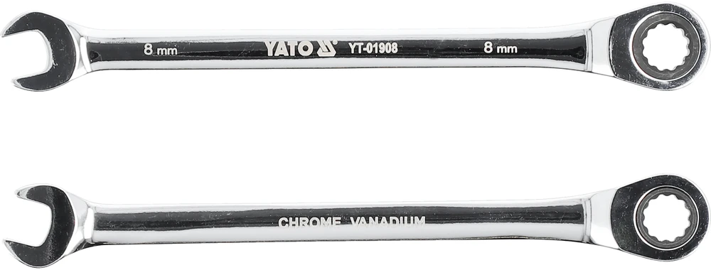 YATO KLUCZ PŁASKO-OCZKOWY Z GRZECHOTKĄ 8 mm /B 01908