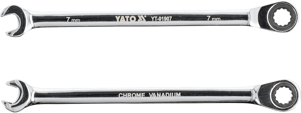 YATO KLUCZ PŁASKO-OCZKOWY Z GRZECHOTKĄ 7 mm /B 01907