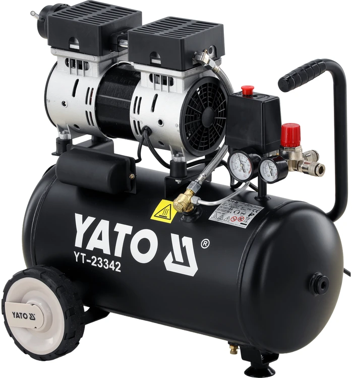 Yato Toya Sa Poland Oro kompresorius tylus | betepalinis | 24L/0.8MPA/8BAR/116PSI/ 140l/min | 750 W (YT-23342)