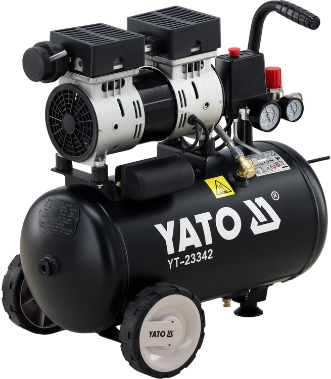 Yato Toya Sa Poland Oro kompresorius tylus | betepalinis | 24L/0.8MPA/8BAR/116PSI/ 140l/min | 750 W (YT-23342)