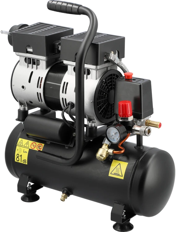 Toya Sa Poland Oro kompresorius tylus | betepalinis | 6L/0.8MPA/8BAR/116PSI/ 107l/min | 550 W (YT-23340)