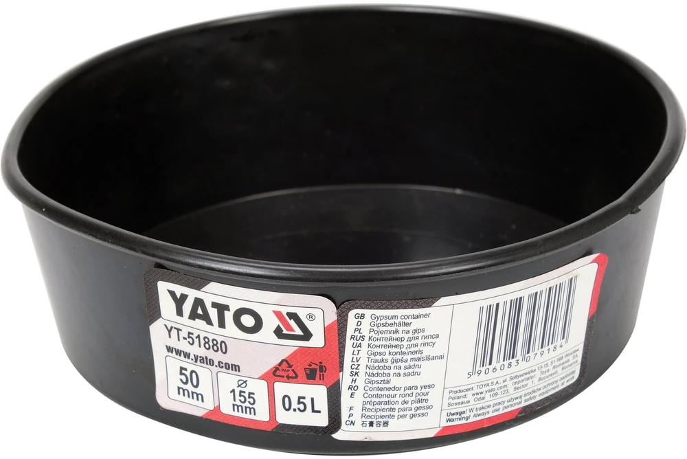 YATO KONTEINeris PLOKŠČIAM TINKO 0,5L