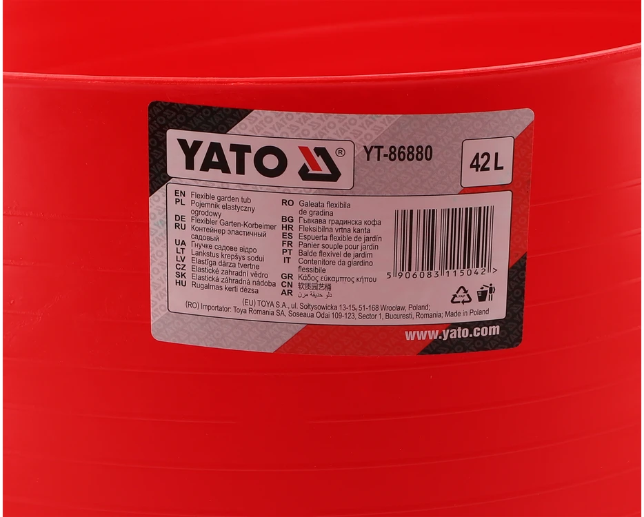 Yato KONTEINERIS, LANKSUS SODO KABAS 42 L.