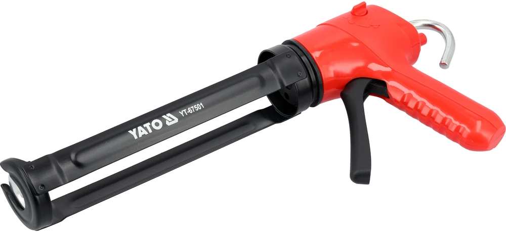 Toya Sa Poland Pistoletas silikonui su srauto stabdymo vožtuvu 230 mm | 300 ml (YT-67501)
