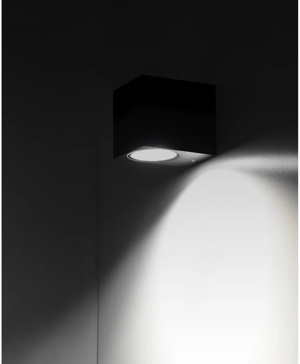 YATO LAMPA ŚCIENNA ZEWNĘTRZNA Juoda aliumininės 1XGU10 ...