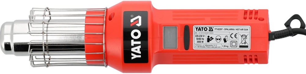 Yato LCD ŠILDYMO Pistoletas 3000W